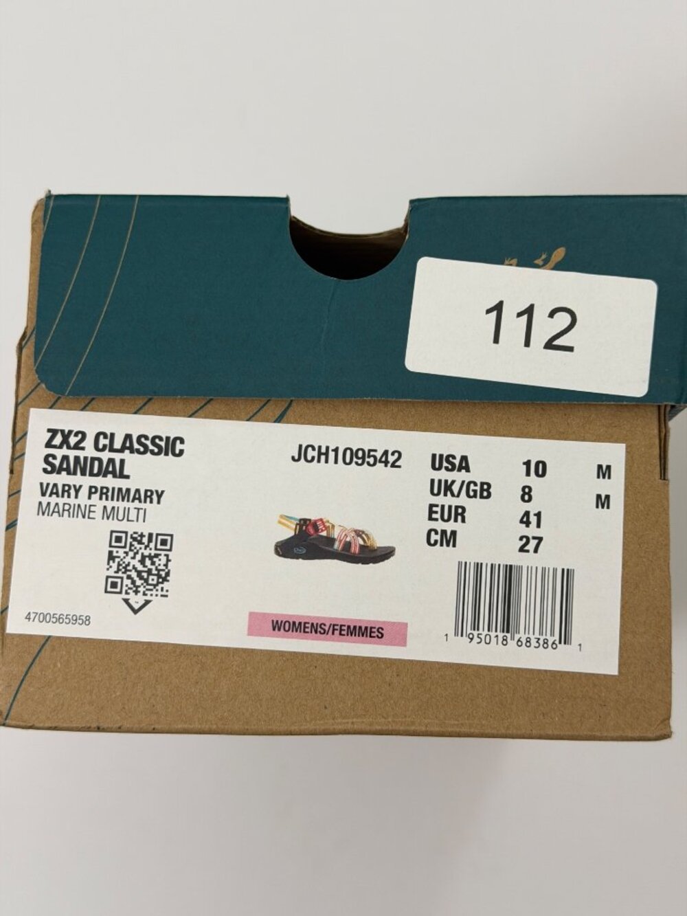 NWB Chaco ZX2 Classic Sandals Women’s Size 8 Vary Primary Marine Multi Color - Picture 6 of 6